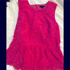 J Crew sleeveless peplum blouse